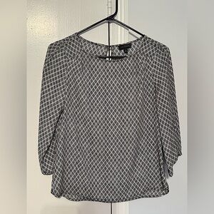 The Limited, Black and White Blouse, XS